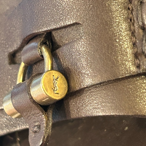 Yves Saint Laurent brown leather sandals - Picture 16 of 16